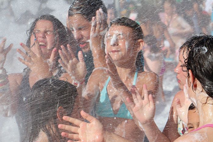 Fiesta de la espuma verano Fraga 2015