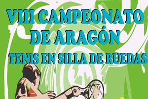 Cartel del VIII Campeonato de Tenis en Silla de Ruedas