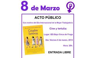 Acto público y Comunicado 8 de marzo‏