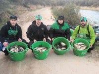 Cuatro mequinenzanos participaron en el I Open Desafío Sensas España de pesca en Cáceres