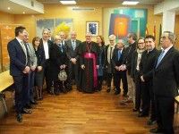 Ángel Javier Pérez Pueyo, nuevo Obispo de la Diócesis Barbastro-Monzón, visita Fraga