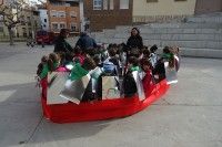 Los alumnos del CEIP Miguel Servet visitan el casco histórico de Fraga