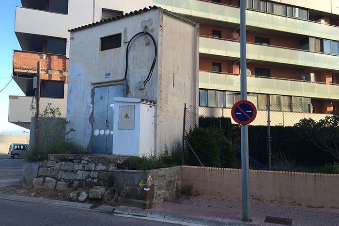 El Ayuntamiento de Fraga traslada el transformador del Alcabón