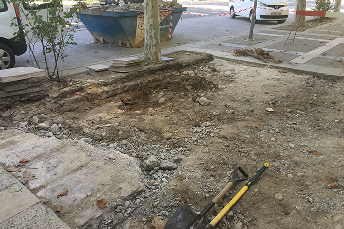 El Ayuntamiento de Fraga continua con la Operación Baldosas