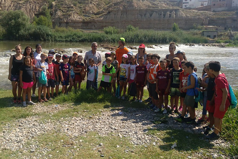 Recogida de aguas para el hermanamientos entre el Descenso del Sella y el del Cinca