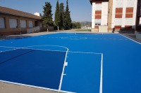 El CEIP Miguel Servet iniciará este curso escolar con  el patio acondicionado 