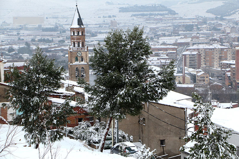 La nieve llega al Bajo Cinca La nieve llega al Bajo Cinca